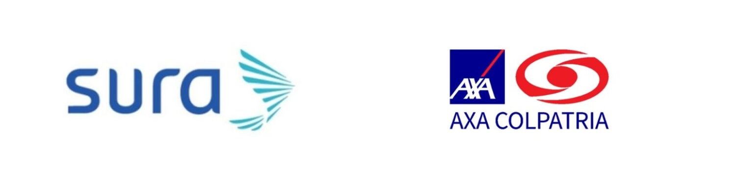 Logos AXA y SURA